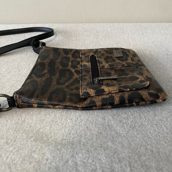 Lula Faux Leather Leopard Print Crossbody Bag - Picture 8 of 16